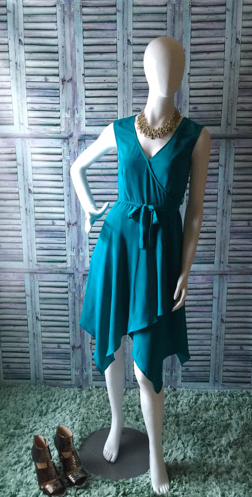 I Love Lucy Turquoise Wrap Dress