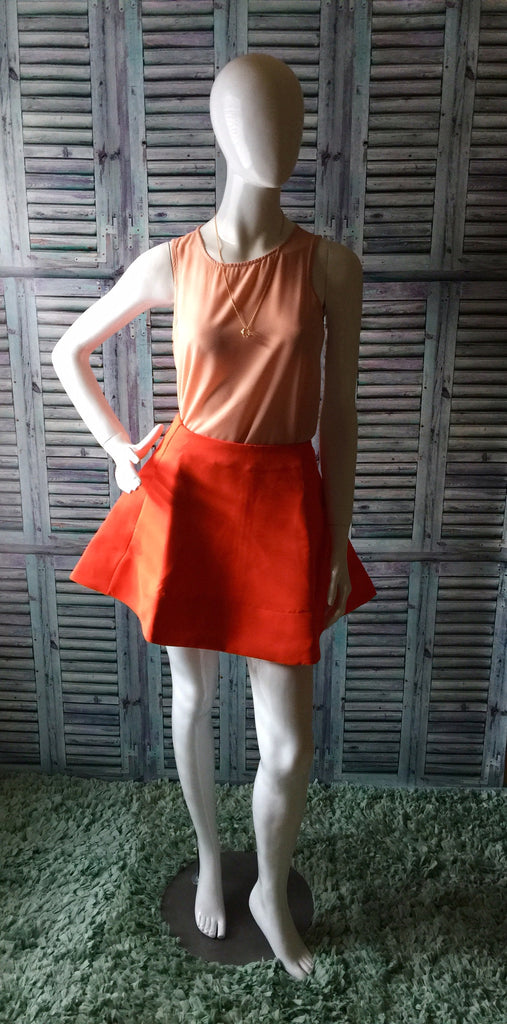 Orange Crush Skater Skirt